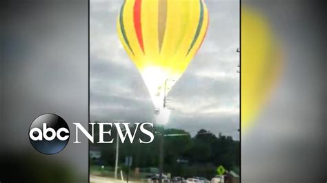 hot air balloon crash video youtube